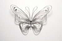 A butterfly drawing sketch white background. AI generated Image by rawpixel.