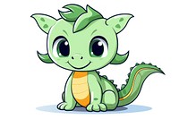 Dragon cartoon animal cute. AI generated Image by rawpixel.