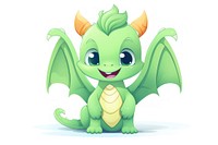 Dragon cartoon green cute. AI generated Image by rawpixel.