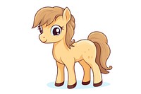 Pony cartoon mammal animal. AI generated Image by rawpixel.