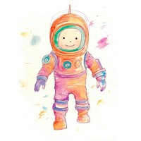 Baby astronaut drawing sketch toy. AI generated Image by rawpixel.