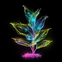 Gmo plant light purple black background. AI generated Image by rawpixel.
