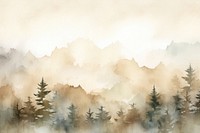 Forrest watercolor background backgrounds mountain outdoors. AI generated Image by rawpixel.