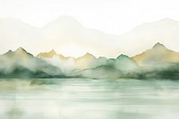 Lake and mountain nature backgrounds landscape. AI generated Image by rawpixel.