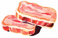 Bacon meat food pork. AI generated Image by rawpixel.