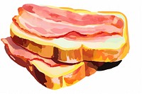 Bacon pork meat food. AI generated Image by rawpixel.