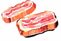 Bacon pork meat food. AI generated Image by rawpixel.