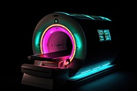 Mri scan light technology black background. AI generated Image by rawpixel.