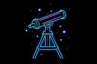 Telescope icon telescope illuminated technology. AI generated Image by rawpixel.