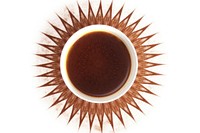 Sun coffee brown cup. AI generated Image by rawpixel.