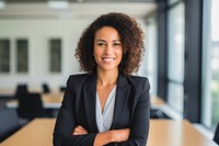 Affrican american businesswoman female person adult. AI generated Image by rawpixel.