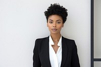 Black businesswoman portrait blazer person. AI generated Image by rawpixel.