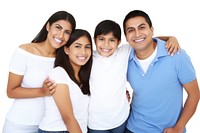 Latina family adult white background. AI generated Image by rawpixel.