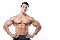 Muscal man fitness sports adult. AI generated Image by rawpixel.