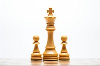 Chess game white background intelligence. 