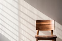 Wood chair clean minimal style furniture hardwood shadow. AI generated Image by rawpixel.