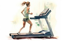 Treadmill shorts sports adult. AI generated Image by rawpixel.