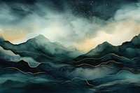 Valley painting nature backgrounds. AI generated Image by rawpixel.