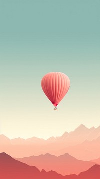 Hot air balloon aircraft sky transportation. AI generated Image by rawpixel.