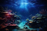 Great barrier reef underwater nature outdoors ocean. AI generated Image by rawpixel.
