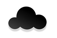 Cloud silhouette shape black. AI generated Image by rawpixel.