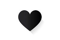 Heart symbol shape black. AI generated Image by rawpixel.