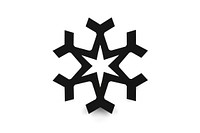 Snow symbol shape white. AI generated Image by rawpixel.