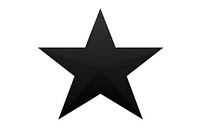 Star symbol shape black. AI generated Image by rawpixel.