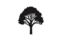 Tree silhouette plant illustrated. AI generated Image by rawpixel.