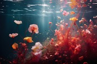 Under water outdoors nature flower. AI generated Image by rawpixel.