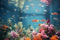 Under water fish aquarium outdoors. AI generated Image by rawpixel.