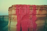 Desert cliff landscape outdoors nature. AI generated Image by rawpixel.