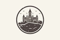 A Hogwarts Castle logo circle architecture creativity. AI generated Image by rawpixel.