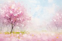 Spring painting backgrounds blossom. AI generated Image by rawpixel.