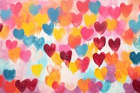 Hearts backgrounds painting celebration. AI generated Image by rawpixel.