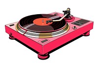 An audio technica turntable white background electronics gramophone. AI generated Image by rawpixel.