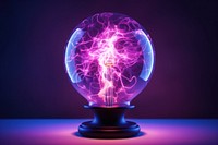 Plasma ball lighting science purple. AI generated Image by rawpixel.