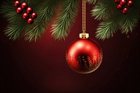 Christmas tree branch and bauble christmas plant christmas tree. AI generated Image by rawpixel.