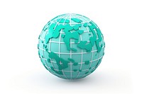 Grid globe icon sphere planet ball. AI generated Image by rawpixel.