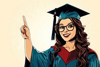 University student woman presenting something with her hand graduation education adult. AI generated Image by rawpixel.