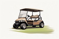 Golf cart vehicle grass transportation. AI generated Image by rawpixel.