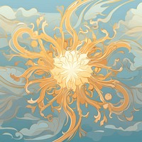 Sun pattern art backgrounds. AI generated Image by rawpixel.