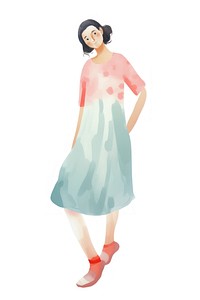 Woman painting dress adult. AI generated Image by rawpixel.
