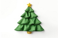 A christmas tree green white background representation. AI generated Image by rawpixel.