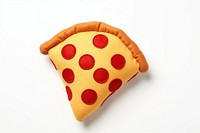 A pizza white background relaxation pepperoni. AI generated Image by rawpixel.