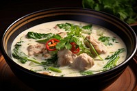 Herbaceous Northern soup food plate. AI generated Image by rawpixel.