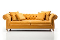 Luxury sofa furniture cushion white background. AI generated Image by rawpixel.