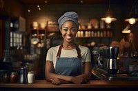 South African barista woman working coffee adult. AI generated Image by rawpixel.