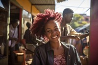 Happy Kenyan woman hairdresser adult smile happy. AI generated Image by rawpixel.