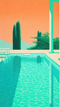 Swimming pool architecture outdoors tranquility. AI generated Image by rawpixel.